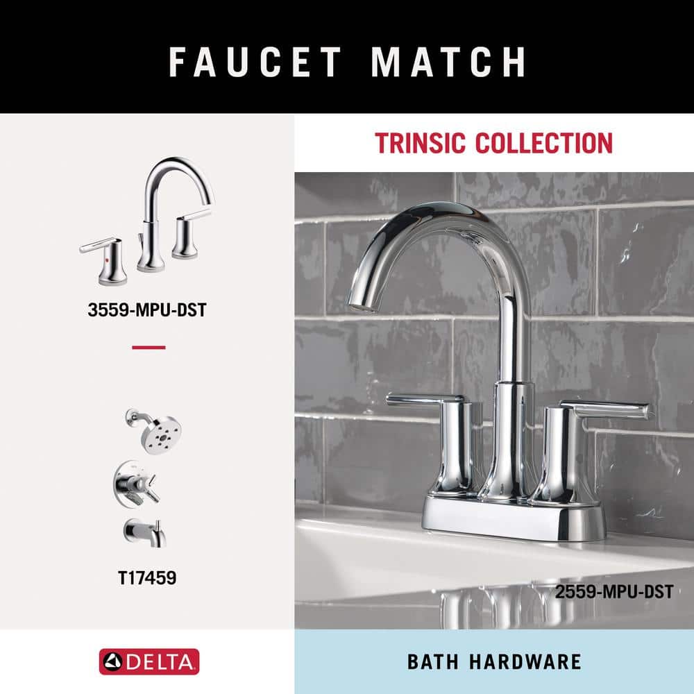 DELTA Trinsic 24-in Polished Chrome Wall Mount Single Towel Bar - Image 7
