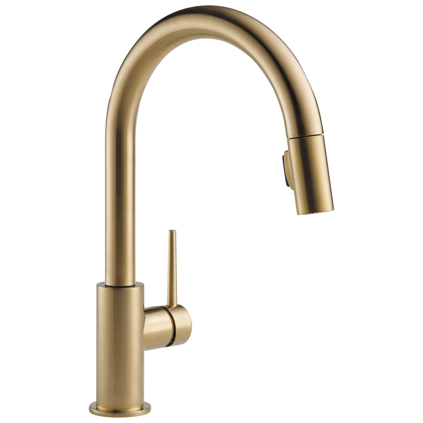 Delta Trinsic Champagne Bronze 1-Handle Deck-Mount Pull-Down Kitchen Faucet