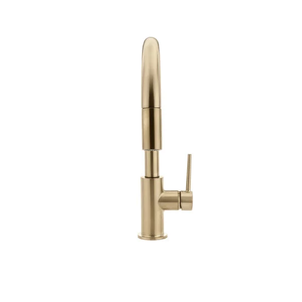 Delta Trinsic Champagne Bronze 1-Handle Deck-Mount Pull-Down Kitchen Faucet - Image 2