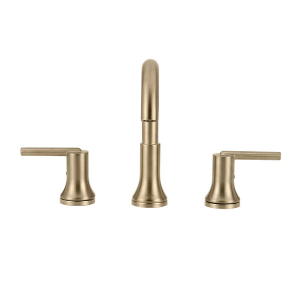 Delta Trinsic Champagne Bronze 2-Handle Widespread WaterSense Bathroom Sink Faucet with Drain, Model 3559-CZMPU-DST - Image 2