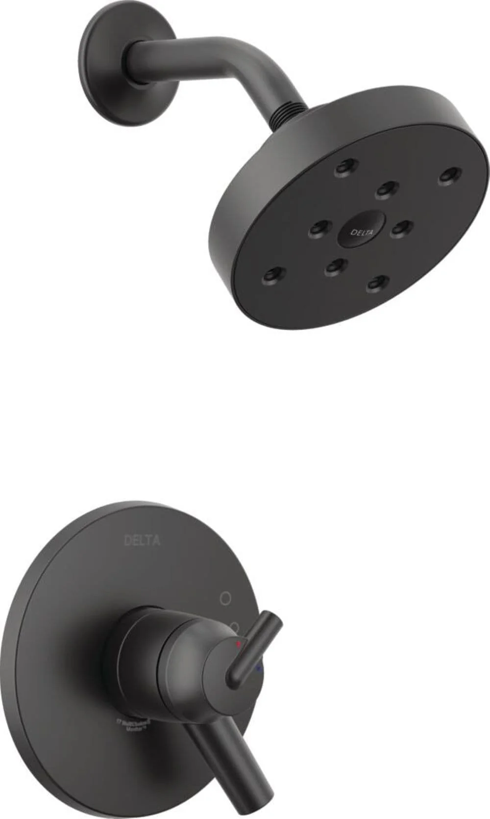 Delta Trinsic Matte Black 1-Handle Shower Faucet