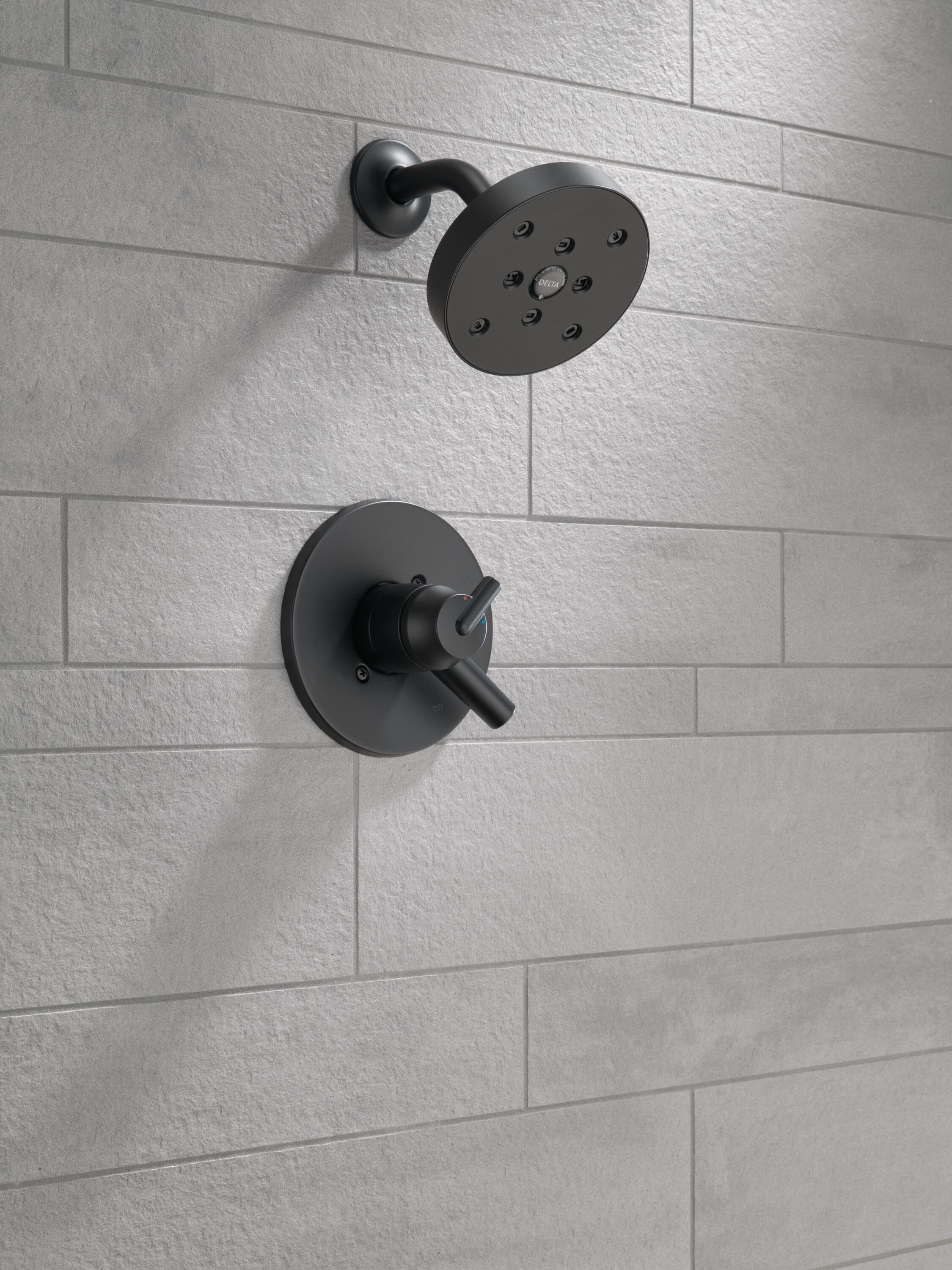 Delta Trinsic Matte Black 1-Handle Shower Faucet - Image 2