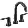 Delta Trinsic Matte Black 2-Handle Widespread WaterSense Bathroom Sink Faucet with Drain - Image 2