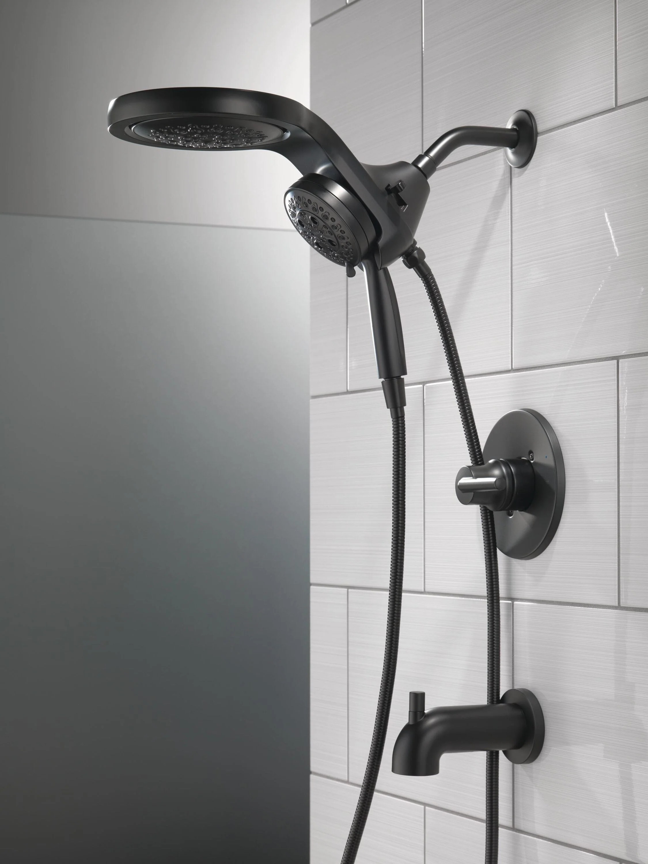 Delta Trinsic Monitor 14 Series Tub and Shower Trim – Less Shower Head, Matte Black - Image 5