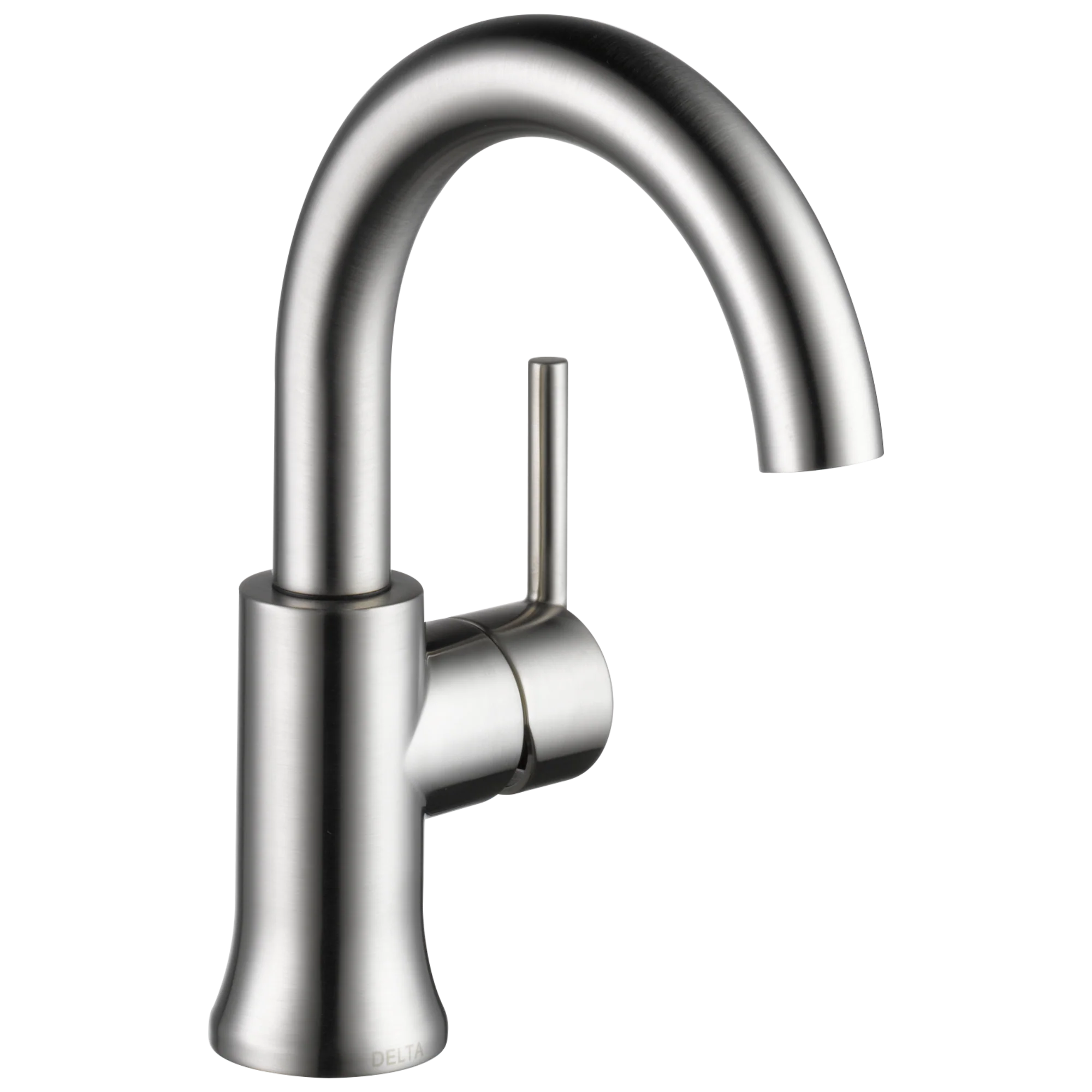 Delta Trinsic Stainless 1-Handle Single-Hole WaterSense Bathroom Sink Faucet with Drain