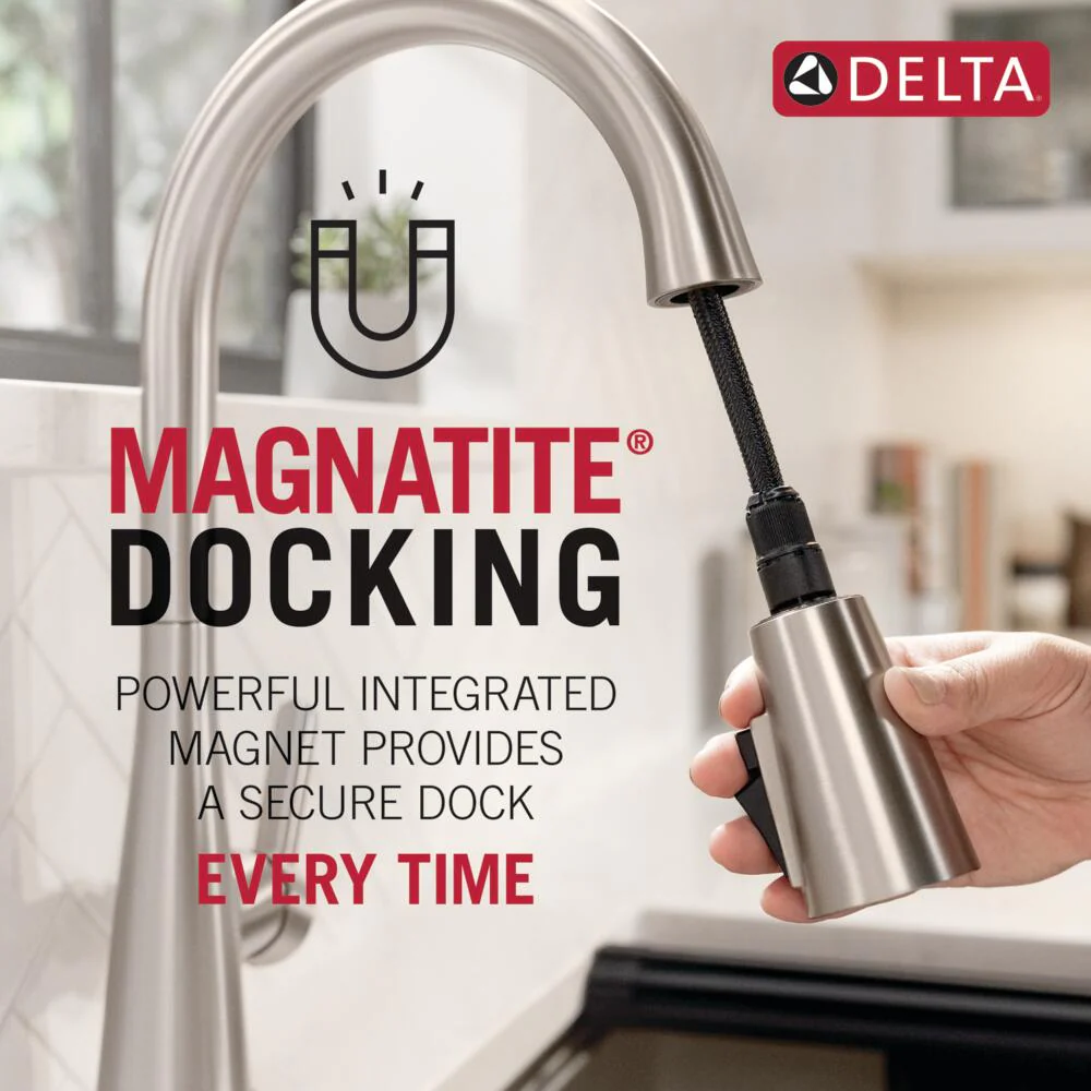 Delta Trinsic Touch2O Champagne Bronze 1-Handle Deck-Mount Pull-Down Touch Kitchen Faucet - Image 6