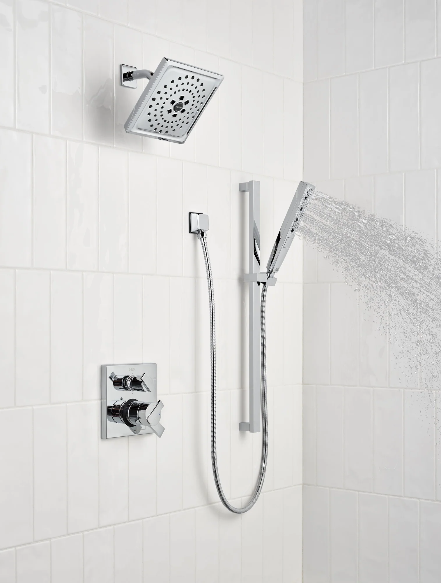 Delta Universal Showering Components Chrome 5-Spray Handheld Shower 1.75-GPM (6.6-LPM) - Image 7