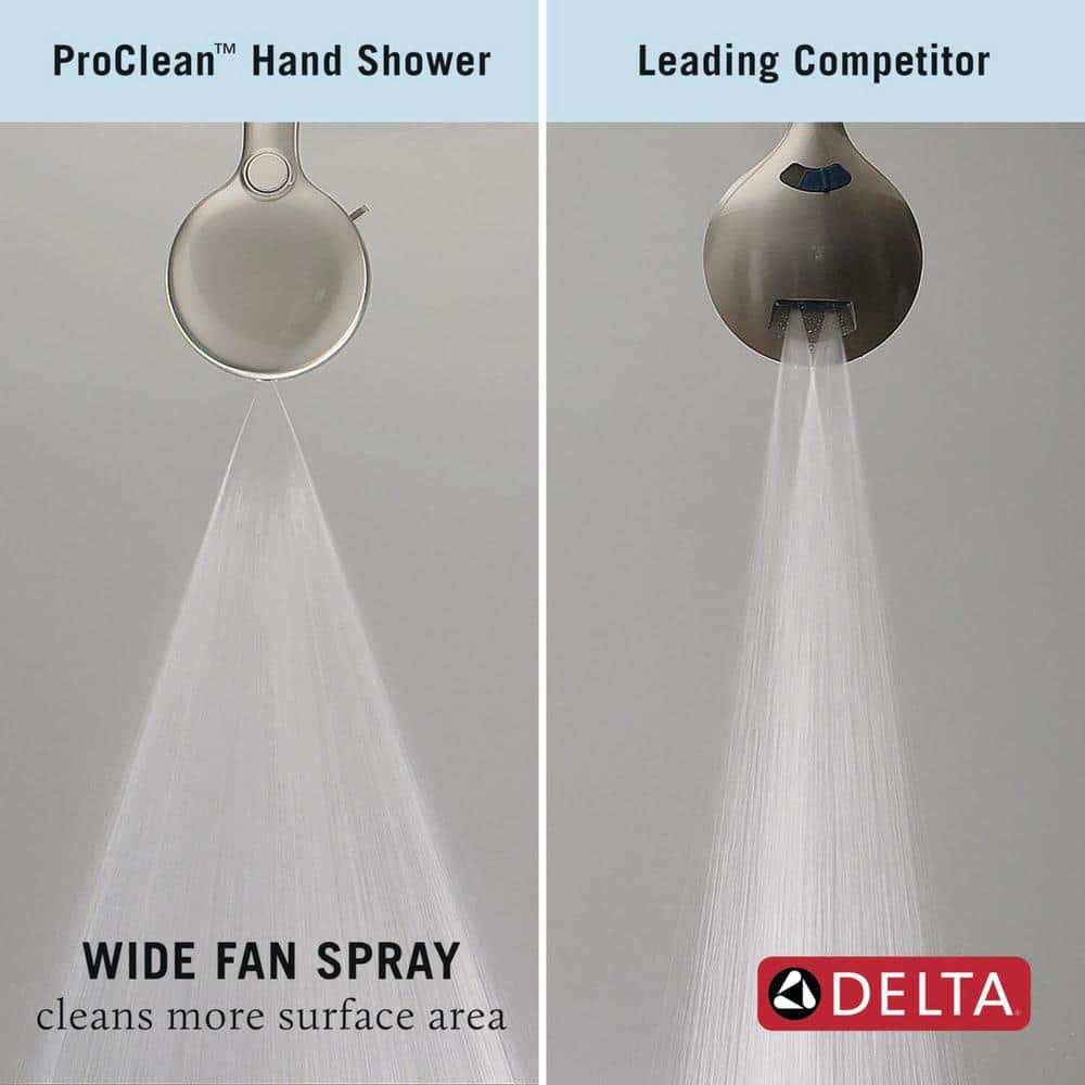 Delta Universal Showering Components ProClean 6‑Spray Handheld Shower Head, 1.75 GPM, SpotShield Brushed Nickel, 72‑in Hose - Image 6