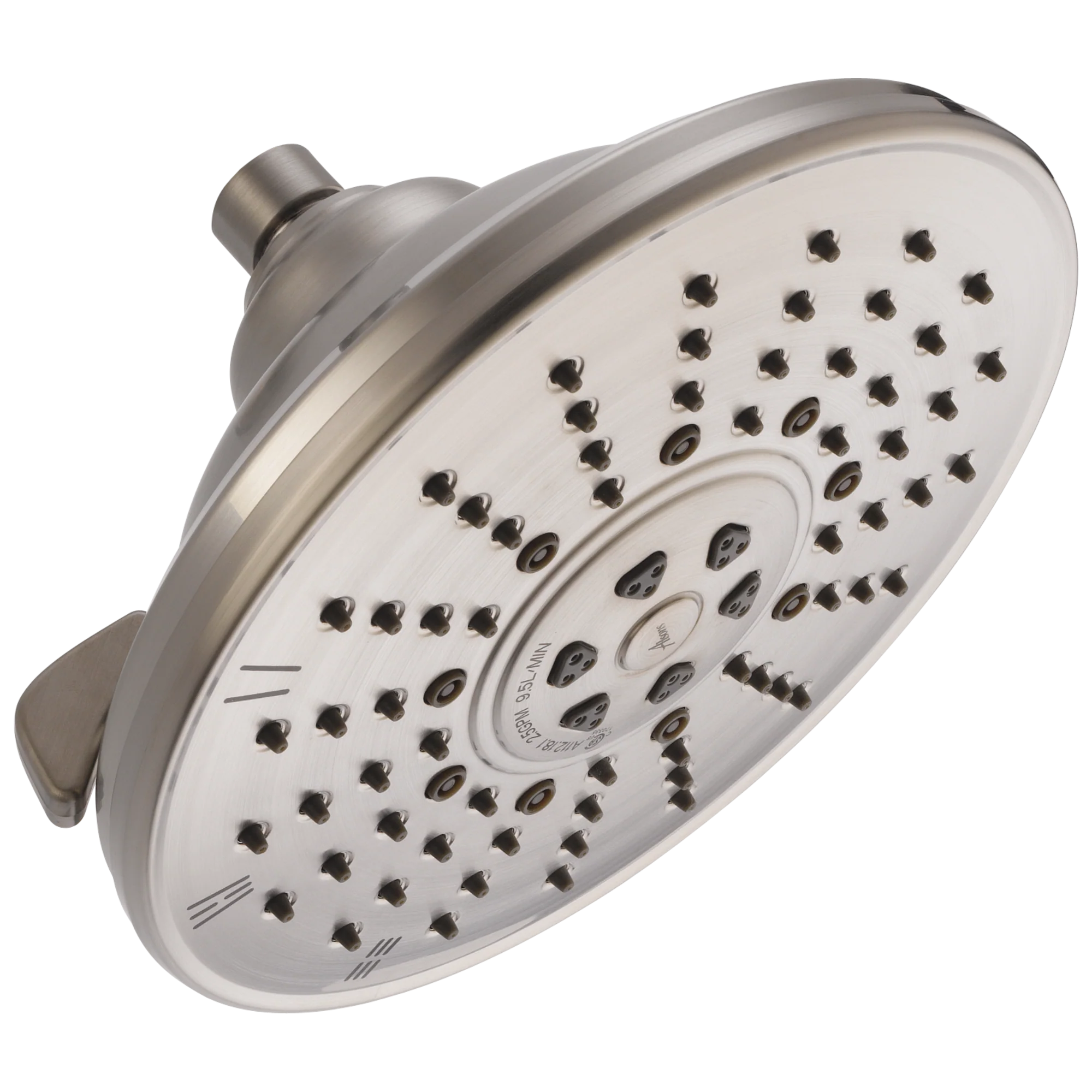Delta Universal Showering Components Stainless 3-Spray Rain Shower Head, 2.5 GPM (9.5 LPM), 8.16-in Round