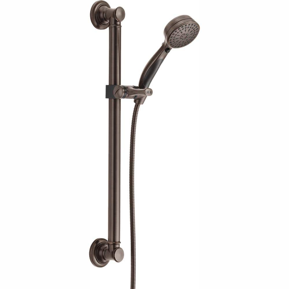 Delta Universal Showering Components Venetian Bronze 9-Spray Handheld Shower with 24-in Slide/Grab Bar, 1.75 GPM (6.6 LPM)