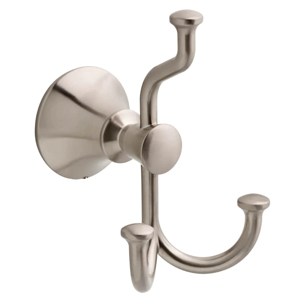 Delta Valdosta Triple Hook Satin Nickel Towel Hook