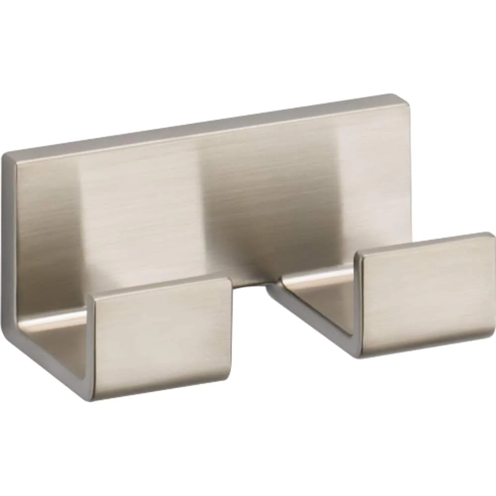 Delta Vero Double Towel Hook in Brilliance Stainless Steel, 1.7 in H x 4 in W x 2.3 in D