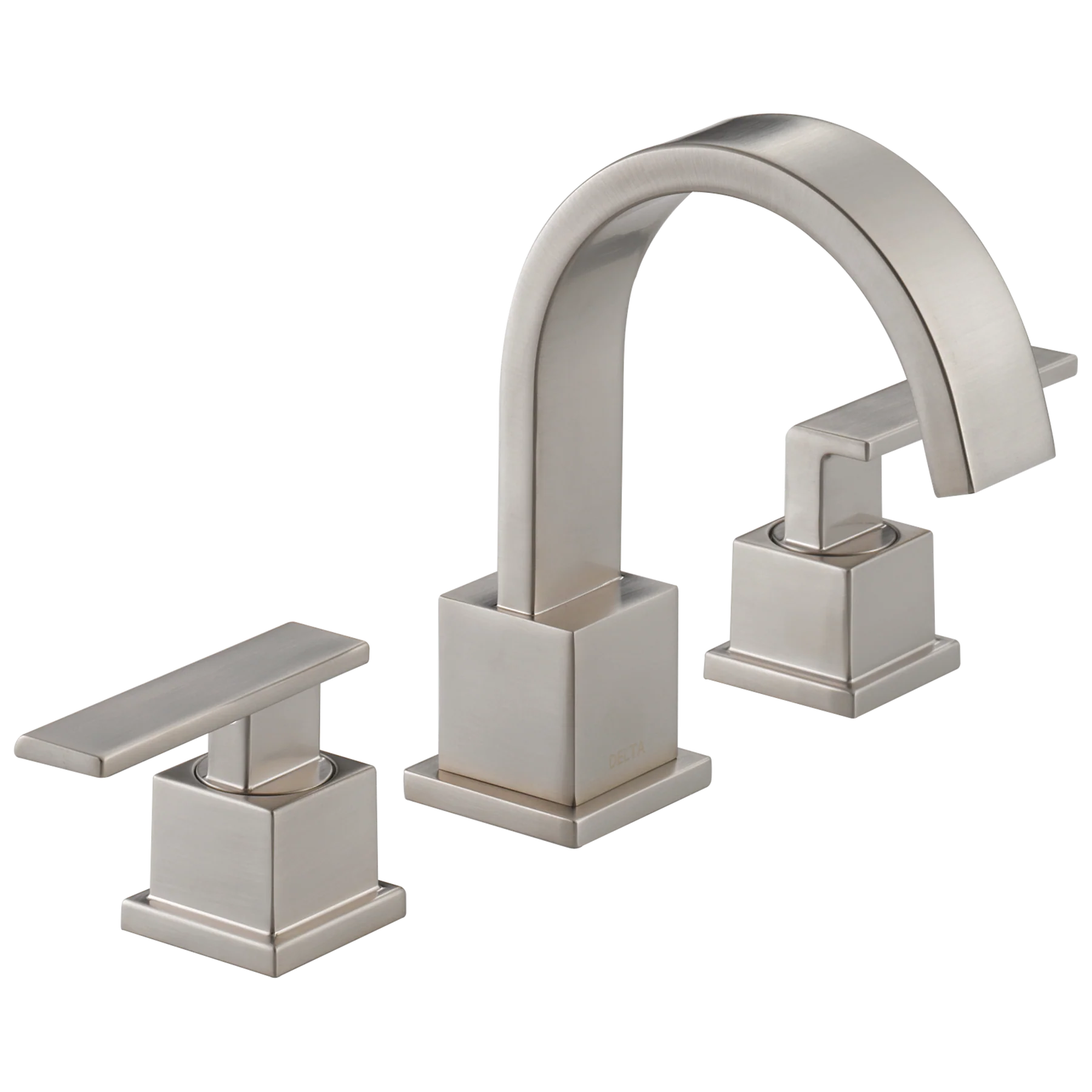 Delta Vero Stainless 2-Handle Widespread WaterSense Bathroom Sink Faucet with Drain