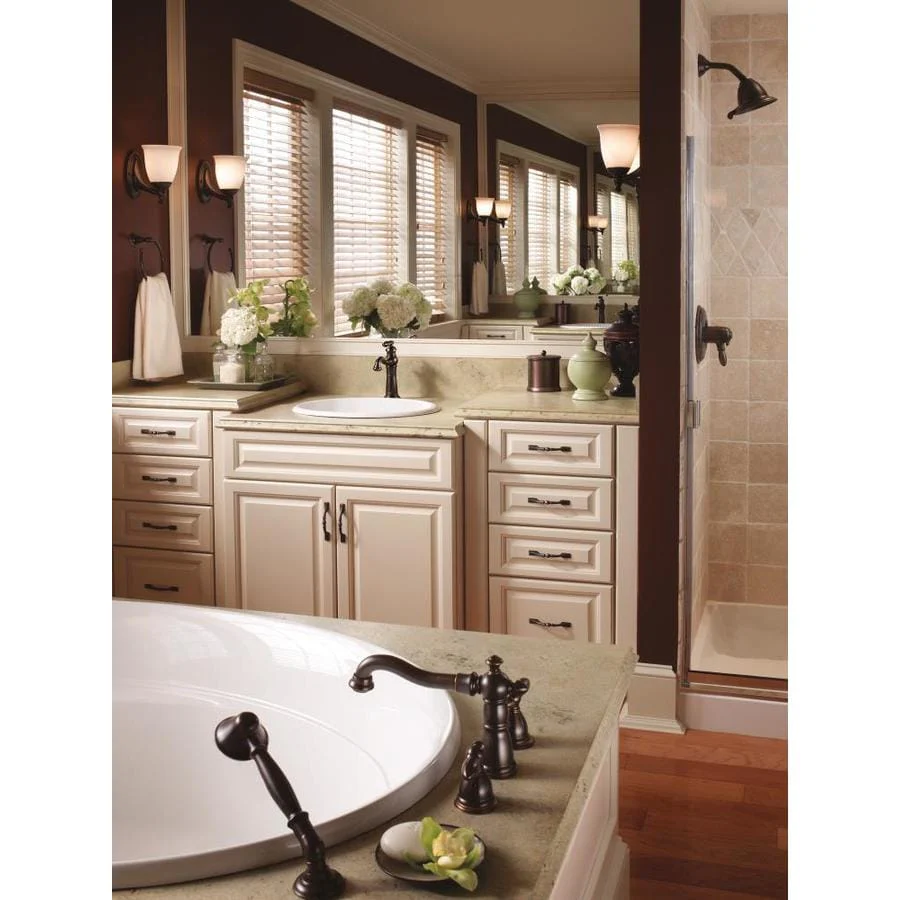 Delta Victorian Venetian Bronze 1-Handle Single Hole/4-in Centerset WaterSense Bathroom Sink Faucet with Drain - Image 3