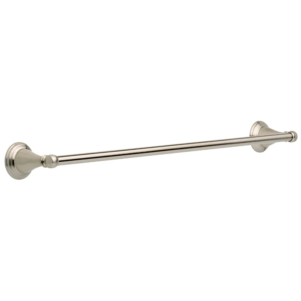 Delta Windemere 24-in Brushed Nickel Wall Mount Single Towel Bar