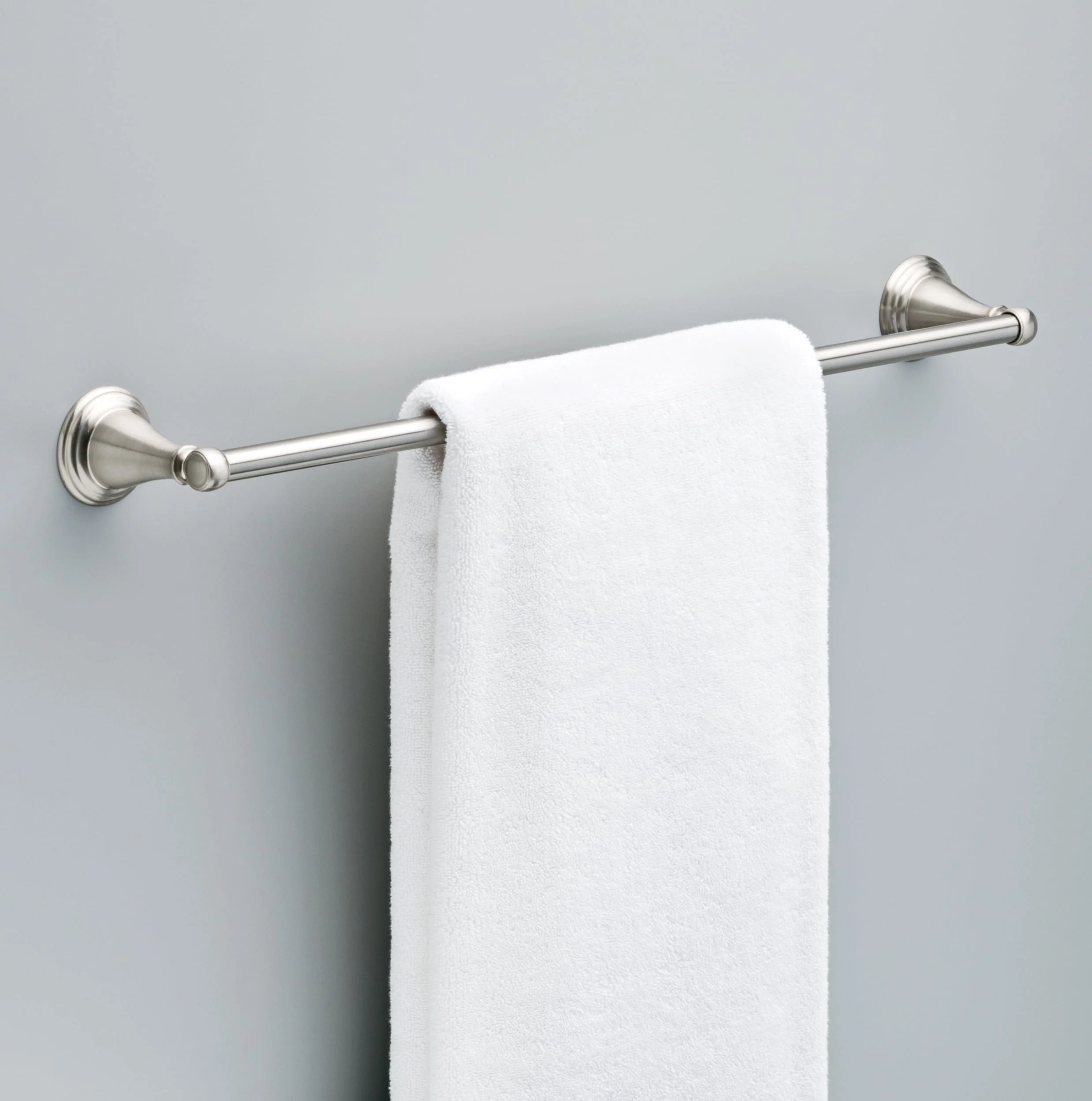 Delta Windemere 24-in Brushed Nickel Wall Mount Single Towel Bar - Image 3