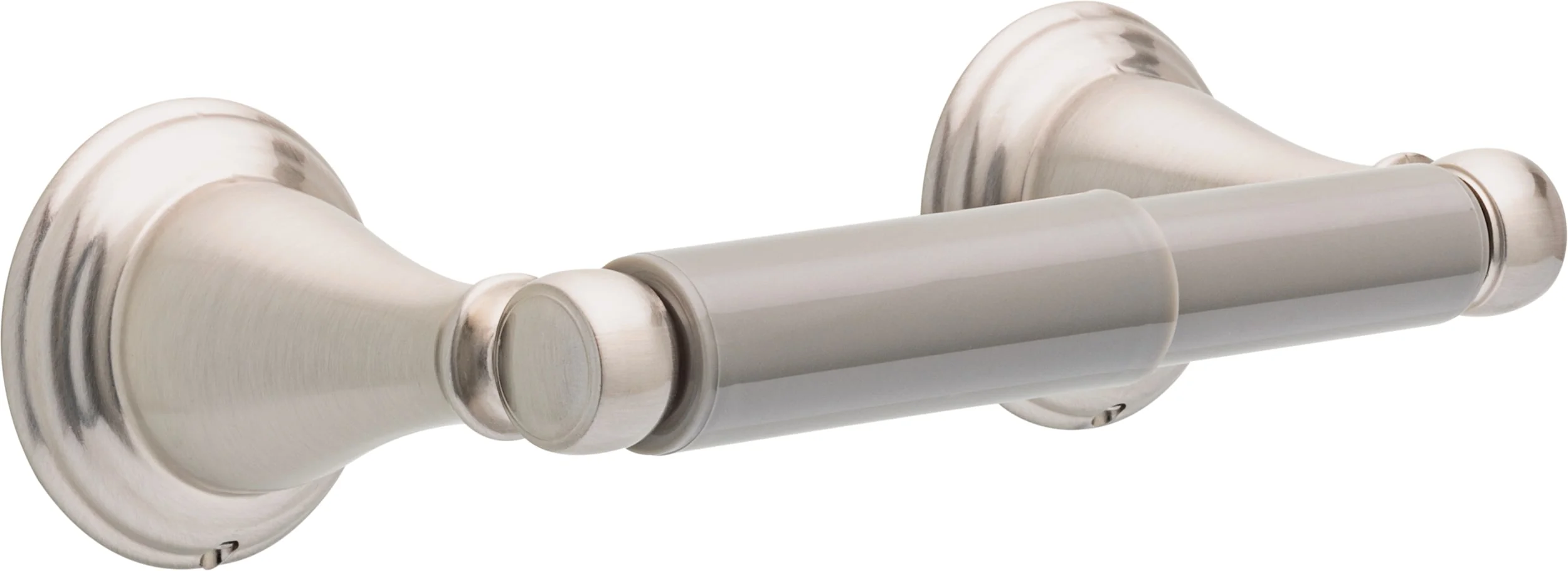 Delta Windemere Brushed Nickel Wall Mount Spring-Loaded Toilet Paper Holder