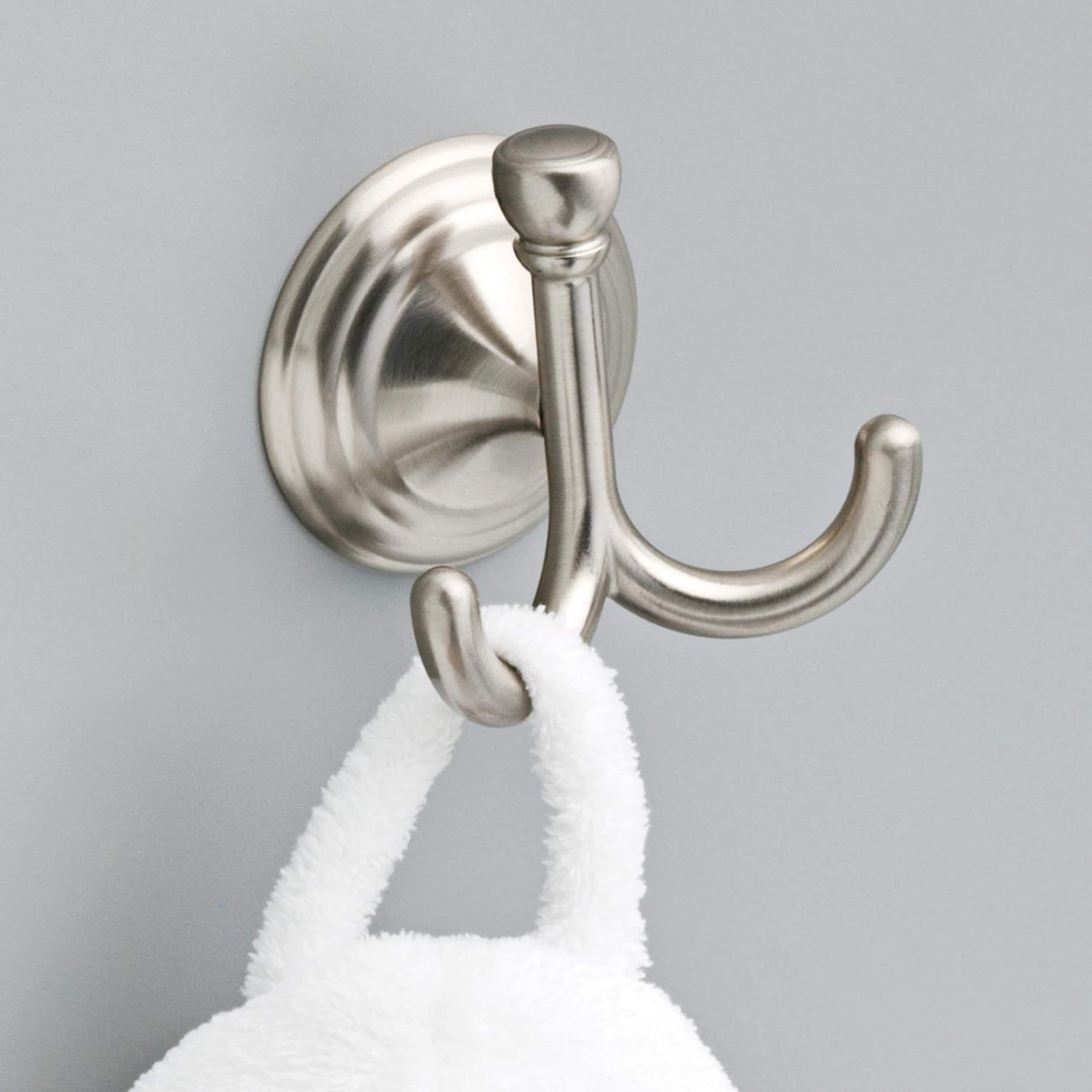 Delta Windemere Double Hook Brushed Nickel Towel Hook - Image 2