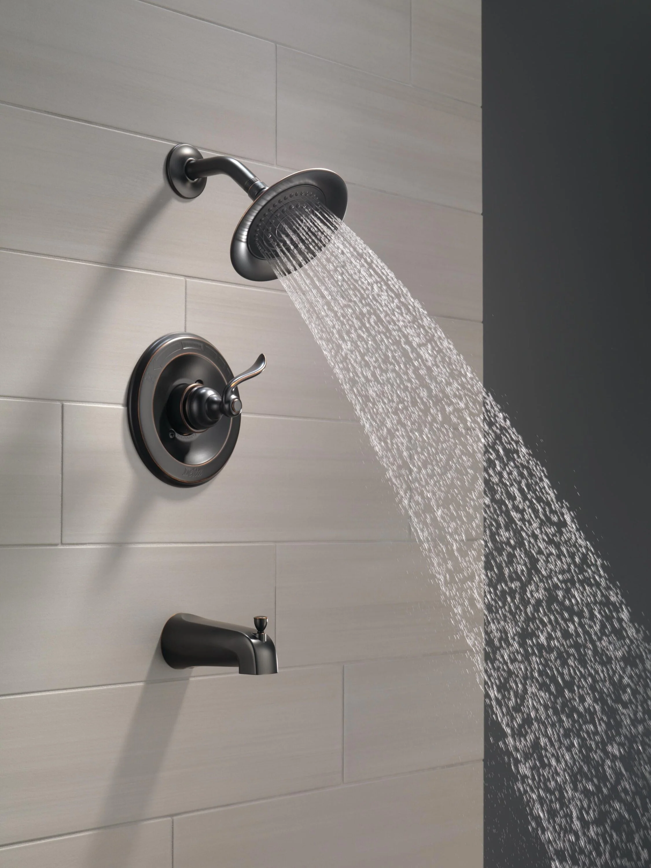 Delta Windemere Oil-Rubbed Bronze 1-Handle Bathtub and Shower Faucet Trim Kit, 6-in Showerhead - Image 3