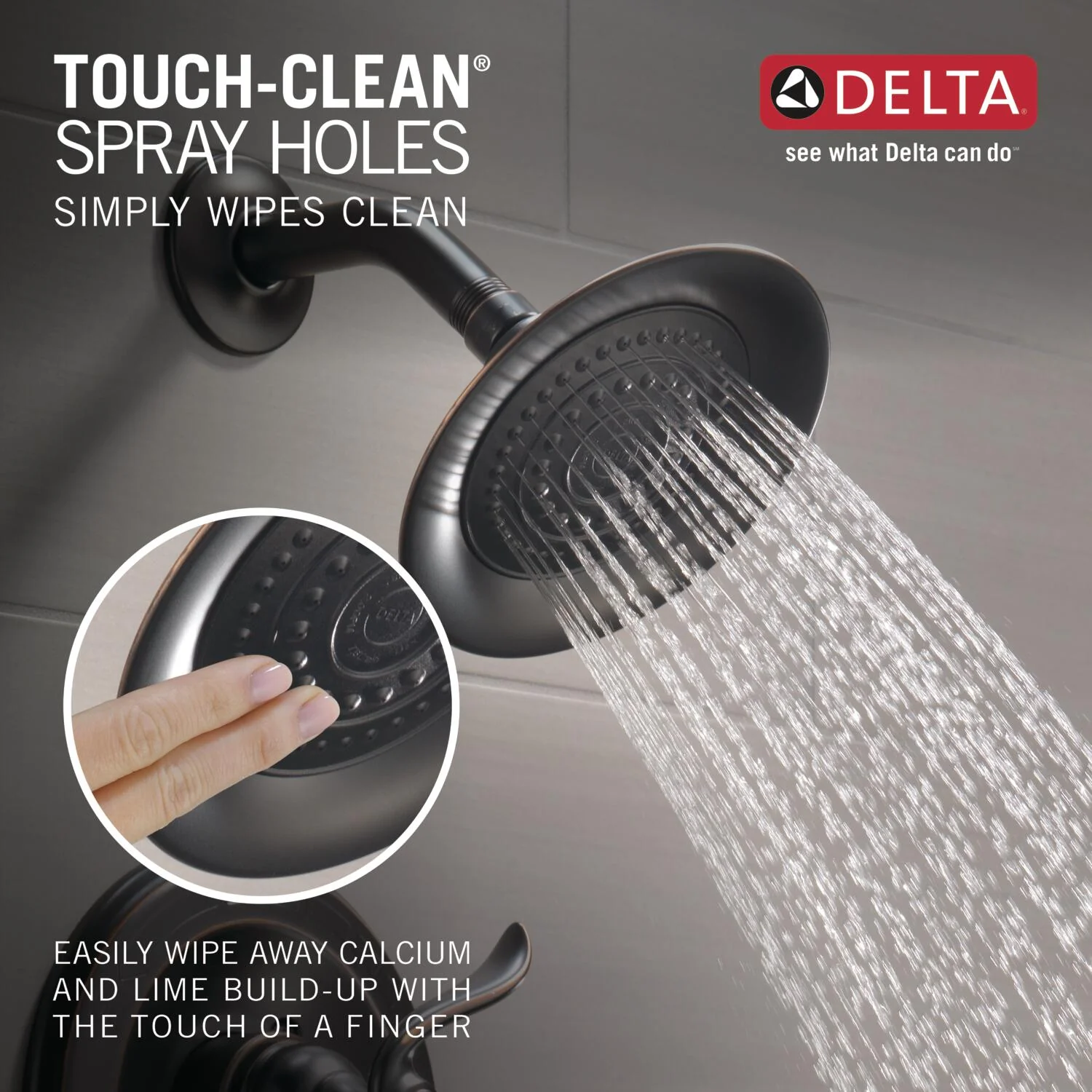 Delta Windemere Oil-Rubbed Bronze 1-Handle Bathtub and Shower Faucet Trim Kit, 6-in Showerhead - Image 8