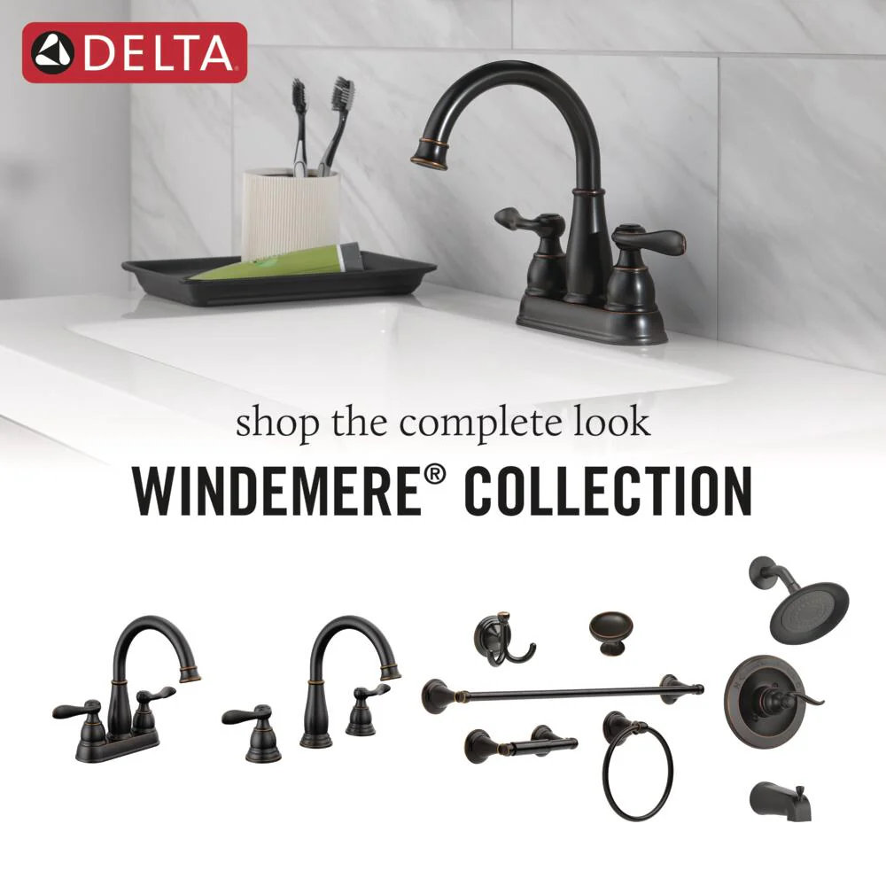 Delta Windemere Oil Rubbed Bronze 1-Handle Shower Faucet with Valve - Image 4