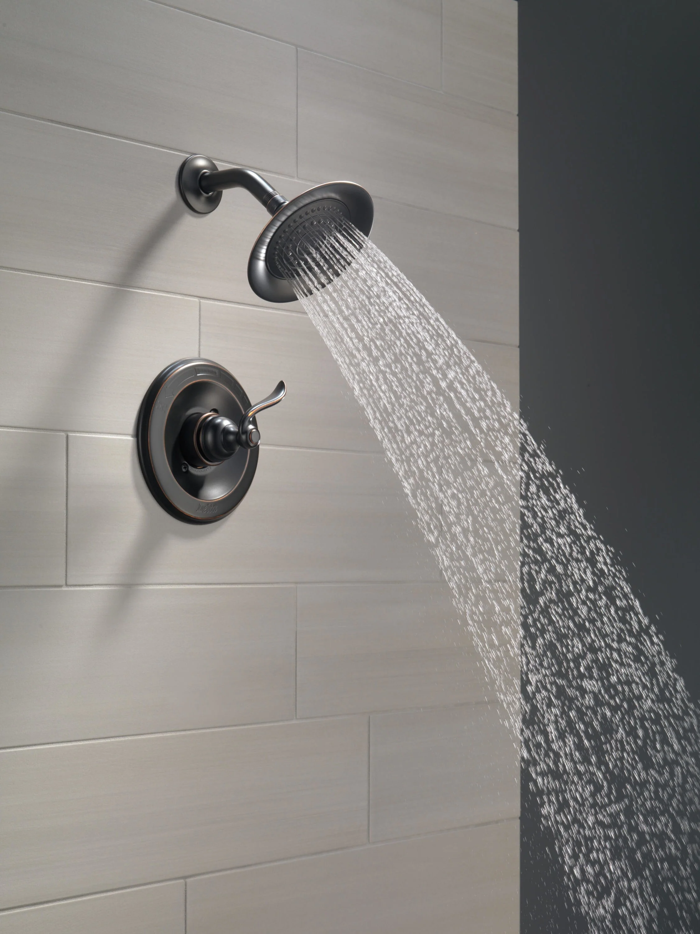 Delta Windemere Oil Rubbed Bronze 1-Handle Shower Faucet with Valve, 6-in Single-Function Head - Image 4