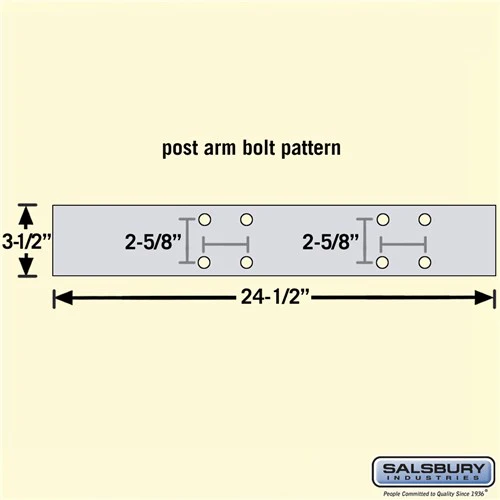 Deluxe Mailbox Post - 2 Sided for 4 Mailboxes - In-Ground Mounted - White - Image 3
