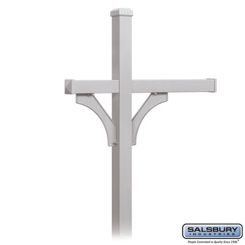 Deluxe Post - 2 Sided - In-Ground Mounted - for 3 Roadside Mailboxes - Bronze - Image 4