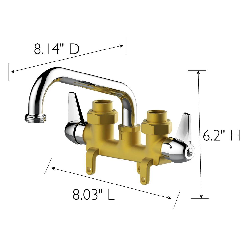 Design House Ashland Brass 2-Handle Sink Mount Utility Faucet - Image 3