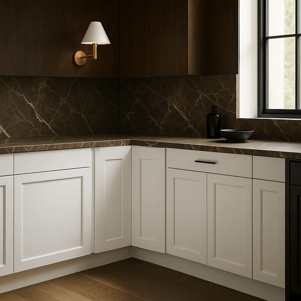 Design House Brookings Lazy Susan Corner Base Kitchen Cabinet in White - Image 2