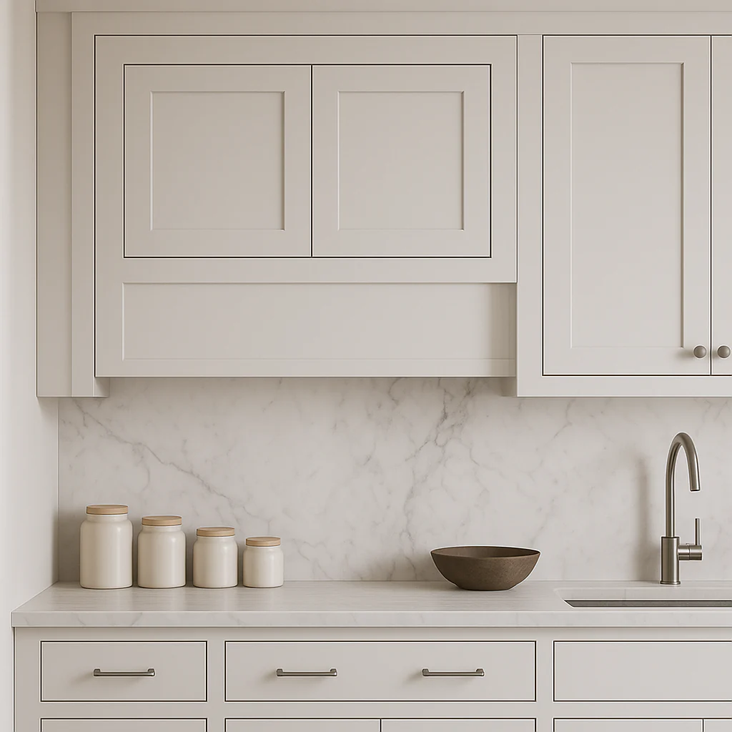 Design House Brookings Shaker 2-Door Bridge Wall Kitchen Cabinet in White - Image 3