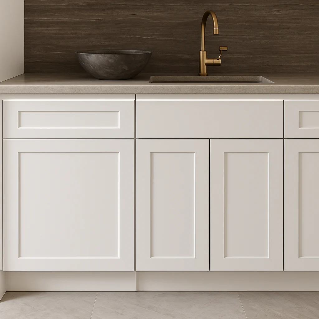 Design House Brookings Shaker Base Kitchen Cabinet, Solid Wood, White Finish - Image 2