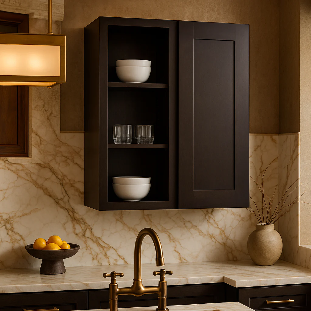 Design House Brookings Shaker Blind Wall Kitchen Cabinet in Espresso - Image 4