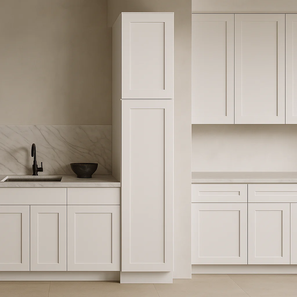 Design House Brookings Shaker Style Pantry/Utility Cabinet in White - Image 3