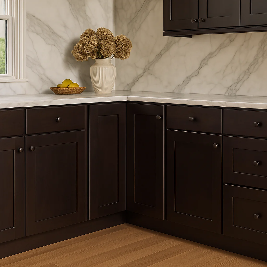 Design House Brookings Solid Wood Lazy Susan Corner Base Cabinet in Espresso - Image 3