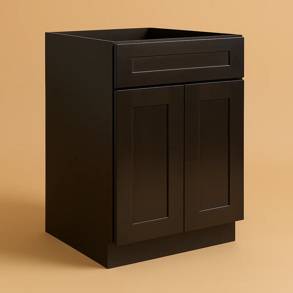 Design House Brookings Solid Wood Shaker Base Kitchen Cabinet in Espresso