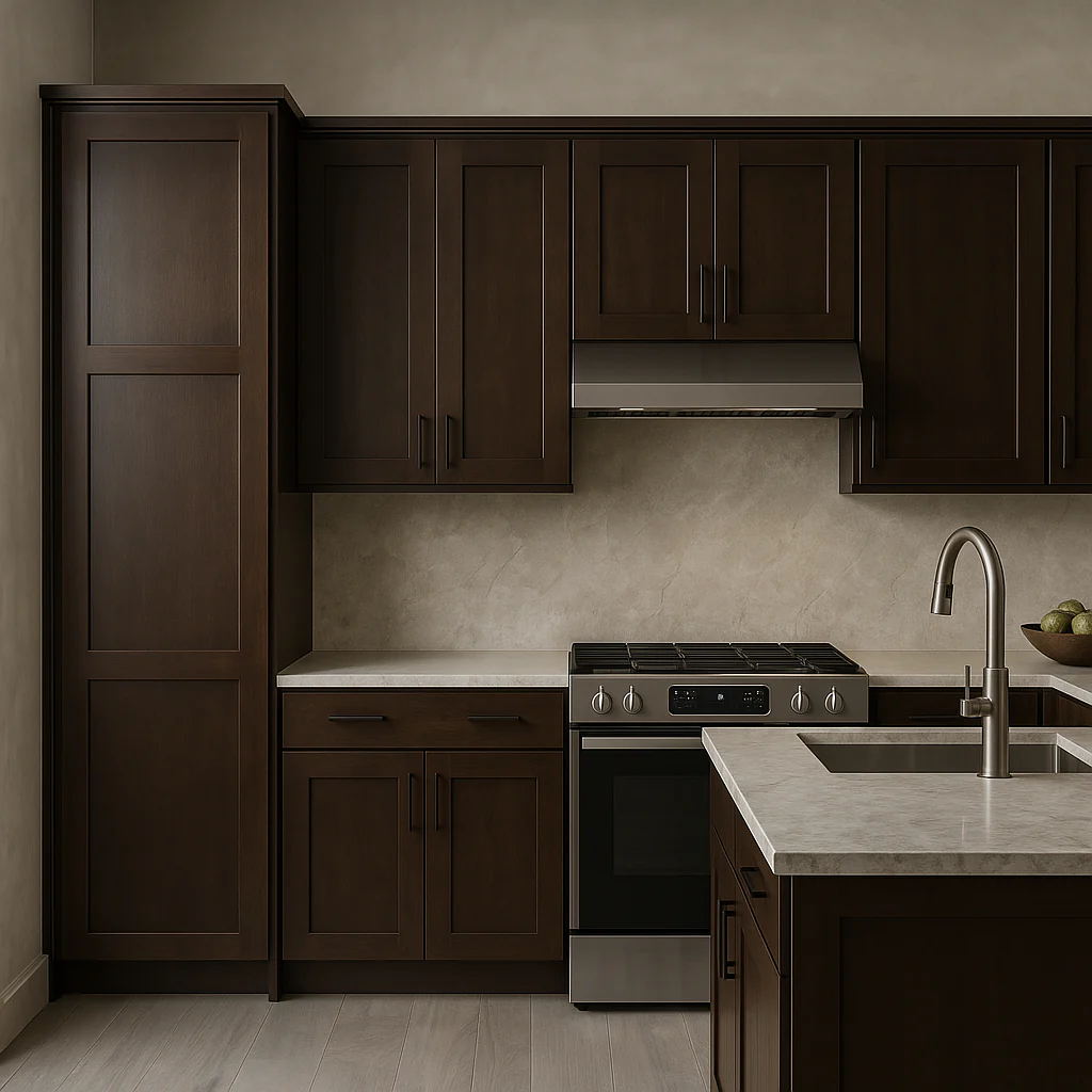 Design House Brookings Solid Wood Shaker Wall Kitchen Cabinet in Espresso - Image 3