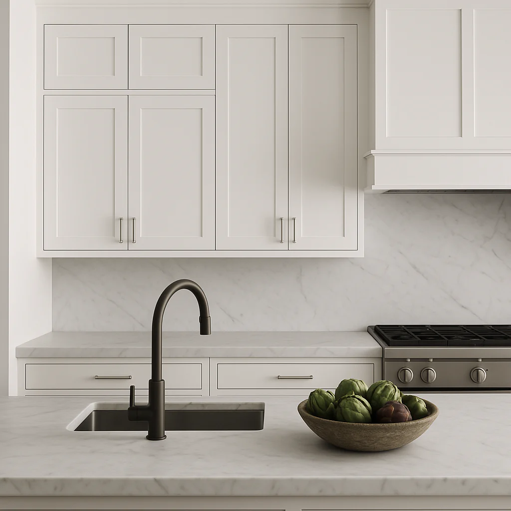 Design House Brookings White Shaker 2-Door Wall Kitchen Cabinet - Image 3