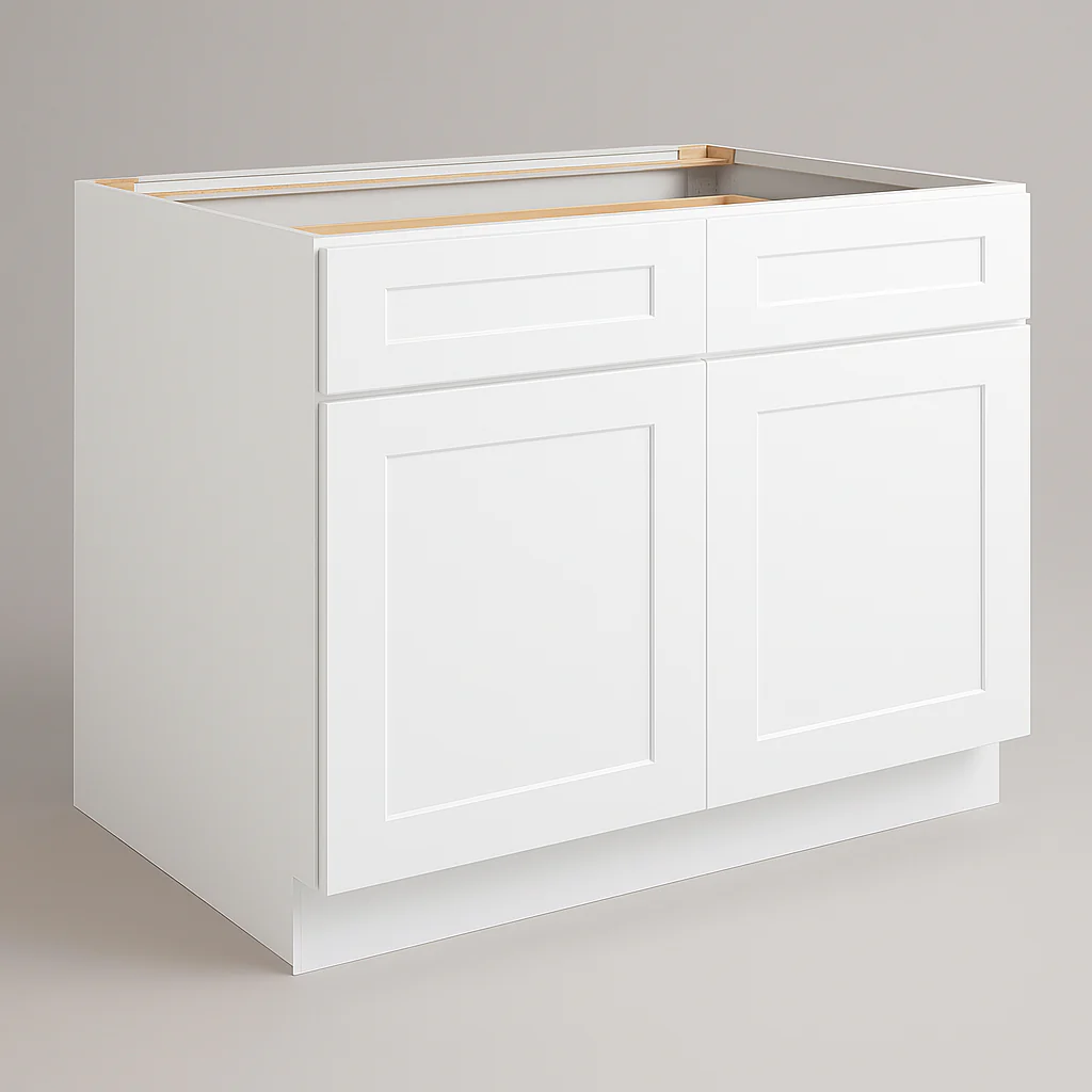 Design House Brookings White Shaker Base Kitchen Cabinet - 48x34.5x24 in.