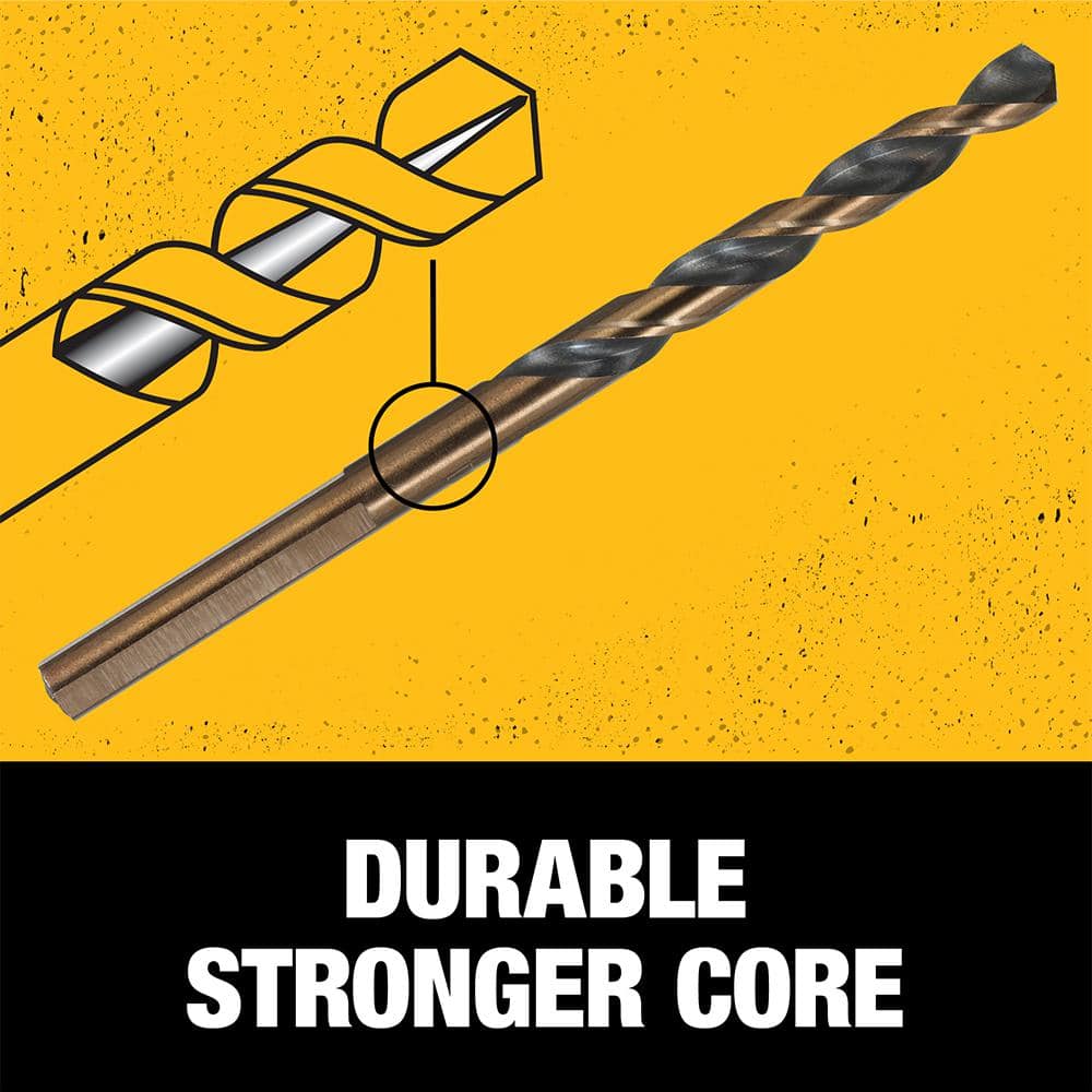 DEWALT 1/2 in. x 12 in. Black and Gold Twist Drill Bit - Image 5