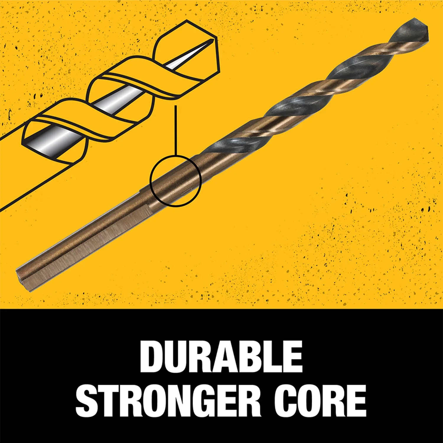 DEWALT 1/2-in x 12-in Black Oxide Coated HSS Twist Drill Bit - Image 4