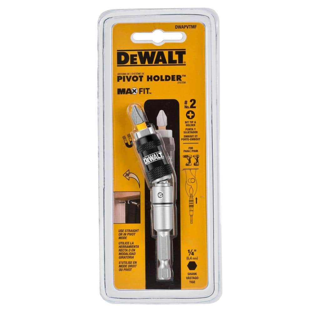 DEWALT 1/4 in. Hex MAXFIT Pivot Holder with PH2 Bit