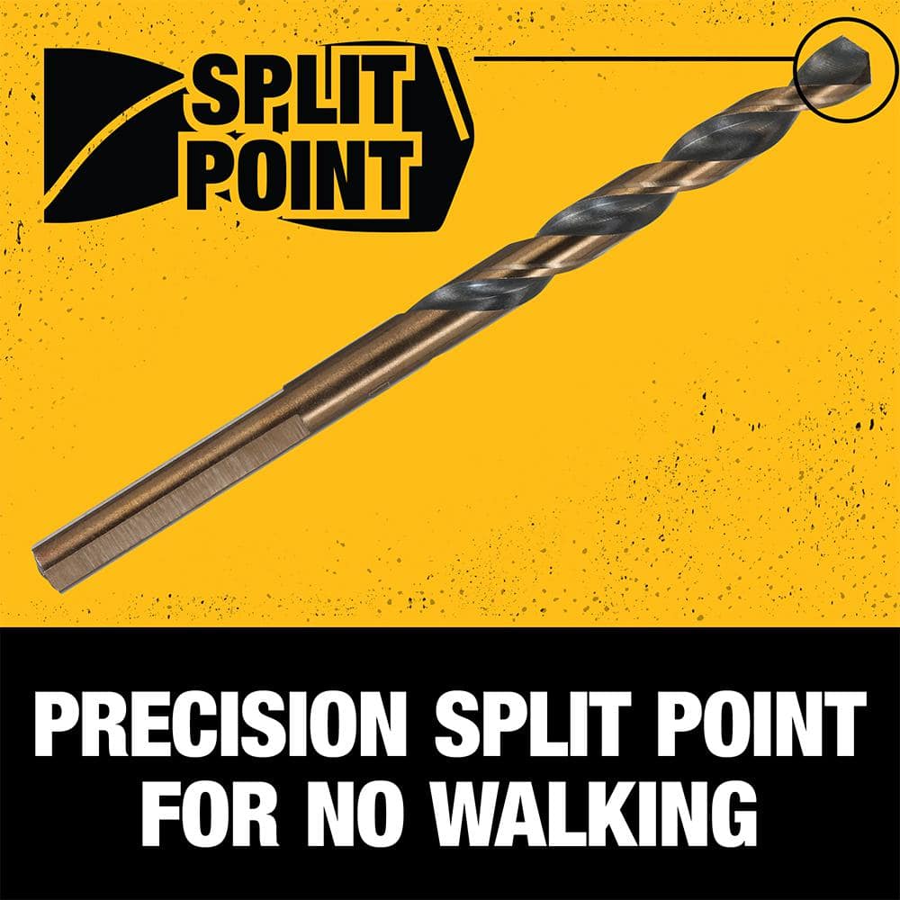 DEWALT 1/4 in. x 12 in. Black and Gold Twist Drill Bit - Image 3