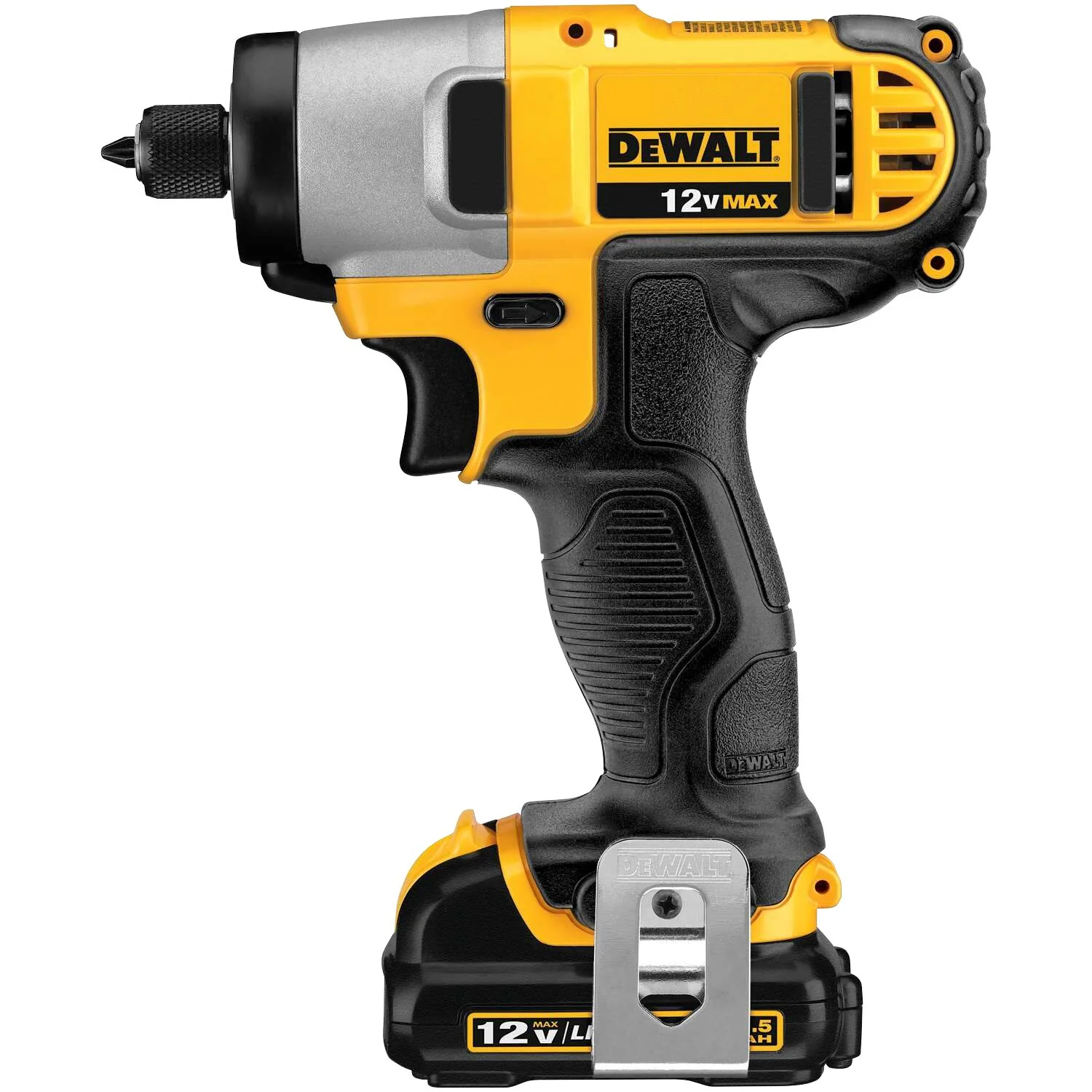DEWALT 12-Volt MAX Variable Speed Cordless Impact Driver Kit with 2 Batteries, Charger & Bag (DCF815S2)