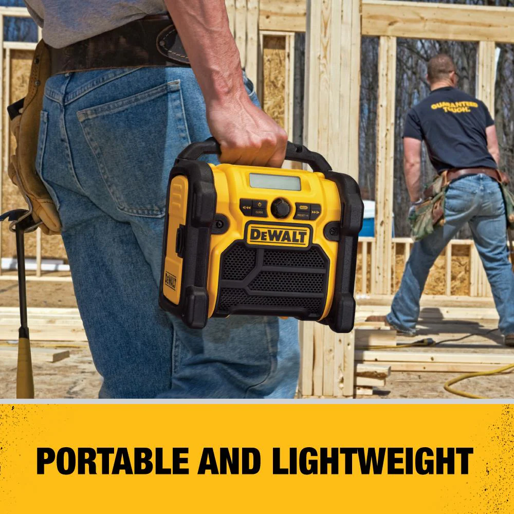 DEWALT 12V/18V/20V MAX Water-Resistant Cordless Jobsite Radio, DCR018 - Image 4