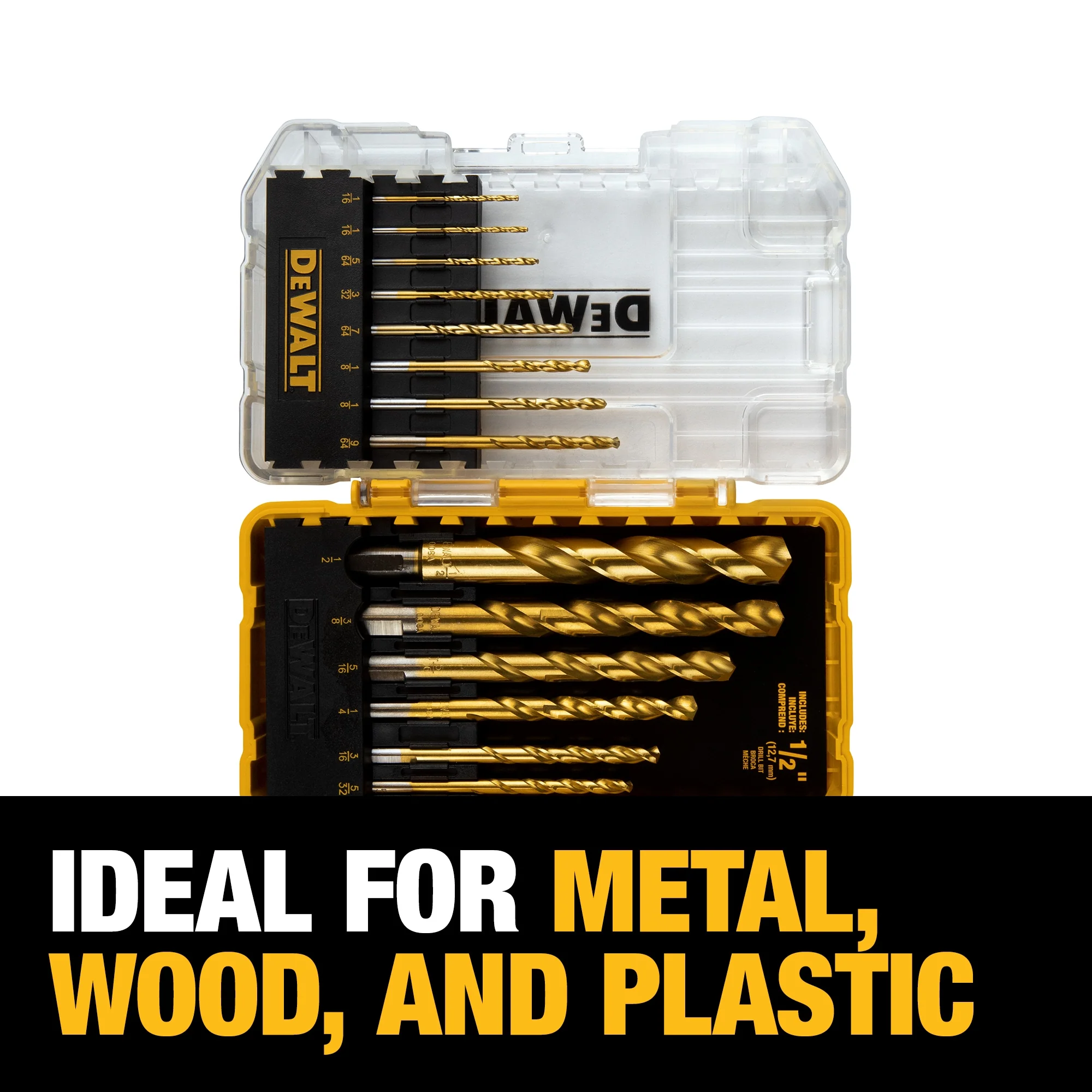 DEWALT 14-Piece Assorted Titanium Twist Drill Bit Set - Image 4