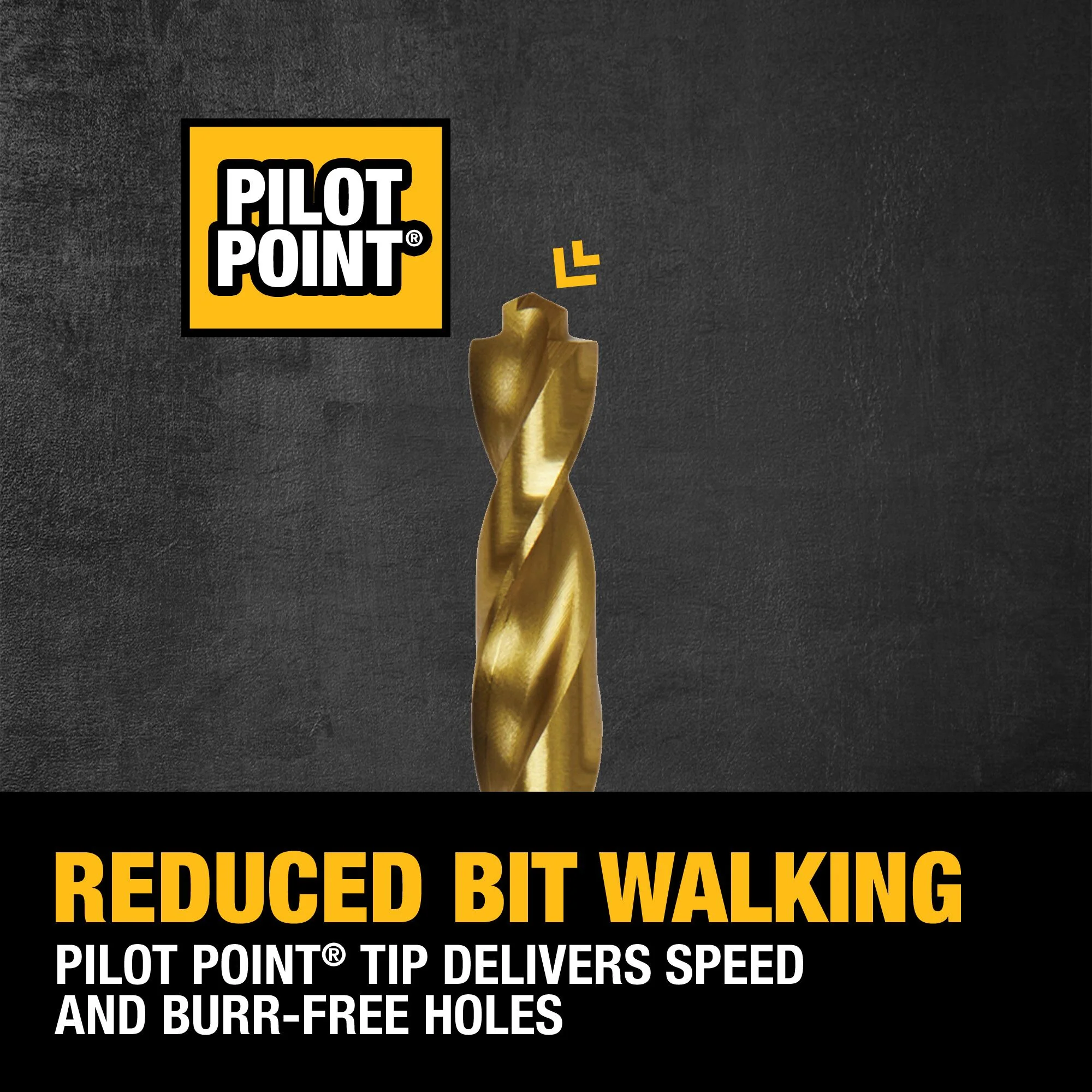 DEWALT 14-Piece Assorted Titanium Twist Drill Bit Set, Pilot Point, ToughCase+ (DW1354) - Image 3