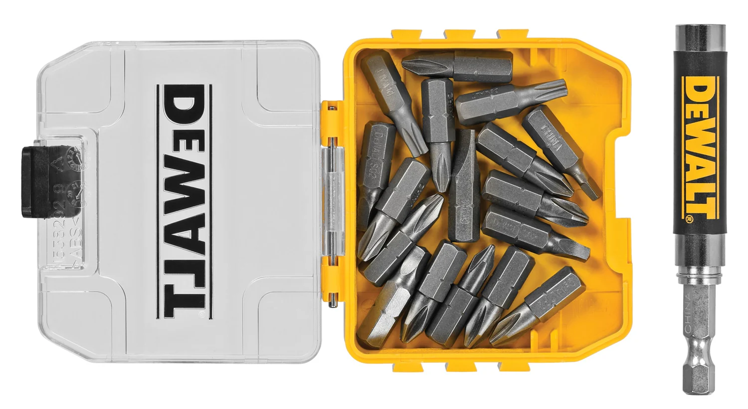 DEWALT 18-Pack 1-in Magnetic Screwdriving Bit Drive Guide Set