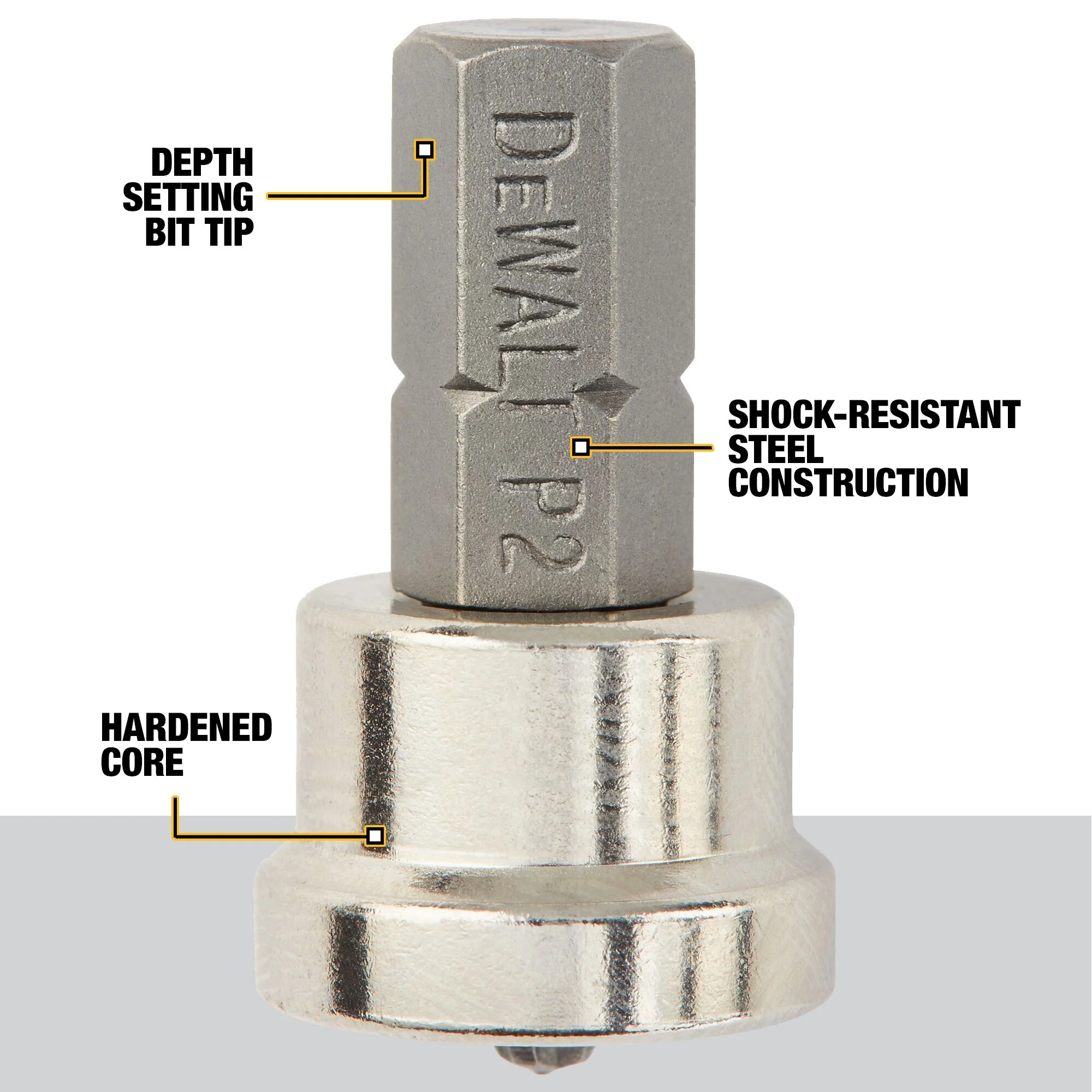 DEWALT #2 Phillips Drywall Screw Setter Screwdriver Bit Set, 4-Pack - Image 3
