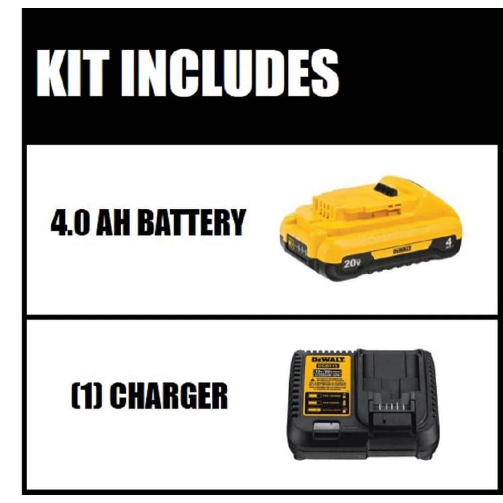 DEWALT 20-Volt MAX Compact Lithium-Ion Starter Kit with 4.0 Ah Battery and Charger - Image 2